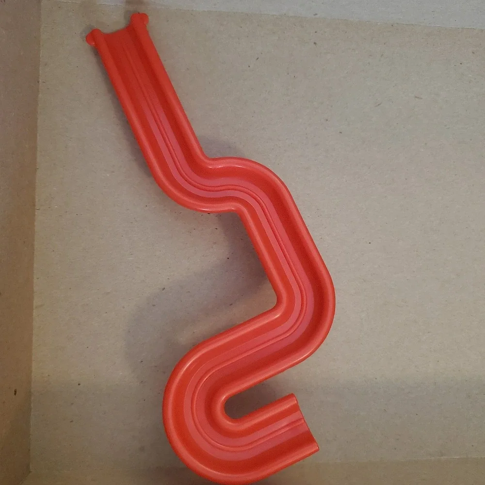 Orange Marble Run Replacement Track Piece Zigzag Slide Toy Part mouse trap